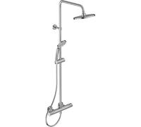 Sistema de ducha Ideal Standard Ceratherm T25, montaje en superficie, modelo A7208AA, acabado cromado