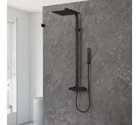 Sistema de ducha Kronenbach de pared, con termostato, diseño rectangular