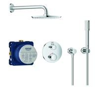 GROHE Conjunto ducha Grohtherm empotrado termostato rociador efecto lluvia StarLight 34732000