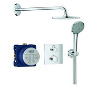 Sistema de ducha oculta Grohe Grohtherm con Rainshower Cosmopolitan 210, desviador integrado de 2 vías, 2 consumidores, cromo, 34734000