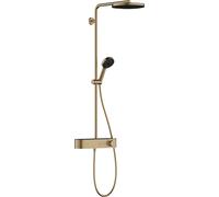 Sistema de ducha Pulsify 260 de hansgrohe de 1 chorro con ShowerTablet Select 400, cromo, 000, 24220140, Color: Bronce cepillado