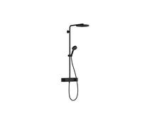 Hansgrohe Pulsify S conjunto de ducha a pared con termostato con rociador con efecto lluvia negro 24221670