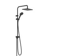 Hansgrohe Conjunto de ducha de pared Vernis Shape Rociador con efecto lluvia Negro 26282670