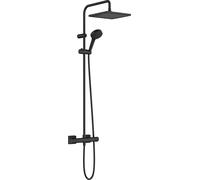 Hansgrohe Vernis Shape conjunto ducha pared 240 con termostato rociador lluvia negro mate