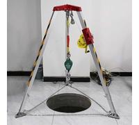 Sistema de elevación trípode for espacios confinados 816 kg con cabrestante, dispositivo for rescate/reparación(With 1800lbs Winch+fall Arrester)