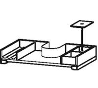 Sistema de equipamiento Duravit, adecuado para anchura de mueble 720mm, incl. hueco para sifón, para cajón, UV986707777, Color: Nogal Sólido