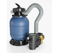 Sistema de filtración de arena Wiltec HZS-200 para piscinas, unidad de filtración, filtro para piscina, bomba, depósito de filtro con bomba, bomba para piscina