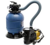 Sistema de filtración de arena Wiltec HZS-300 para piscinas, sistema de filtración, filtro para piscina, bomba, depósito de filtro con bomba, bomba para piscina