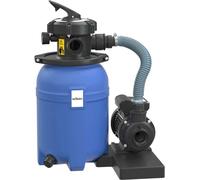 Sistema de filtrado de arena Wiltec de 250 W, con depósito de filtro de 14 litros y bomba autocebante de 10000 l/h. Bomba de filtrado de arena, bomba para piscina