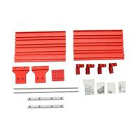 Sistema de guía paralelo de aluminio, longitud total de 1200 mm, compatible con rieles de Festool/Makita, tipo en milímetros