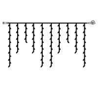 Sistema de iluminación decorativa "Icicle-Extra" de Best Season, dimensiones 2m x 1m, 100 microbombillas transparentes, para uso en exteriores, modelo 484-31