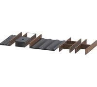 Sistema de mobiliario Duravit anchura 696 mm, sin recorte de sifón, UV0516077770000, Color: Nogal americano macizo