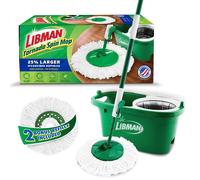 Sistema de Mopa Giratoria Tornado Plus: Juego de Mopa y Cubo con Exprimidor - 3 Cabezales de Repuesto
