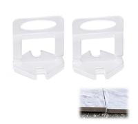 Sistema de Nivelación para Azulejos 1.5mm 200 Piezas, Clips de Nivelación para Azulejos de PVC para Piso y Pared, Herramienta de Nivelación de Suelo