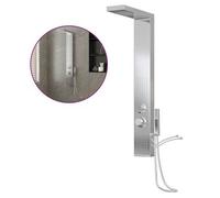 vidaXL Sistema de Panel de Ducha Acero Inoxidable Cuadrado Alcachofa Inodoro Color Blanco, Negro, Plateado y mas
