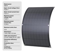 Sistema de paneles solares para balcones: panel flexible de 200W, microinversor de 800W, sistema "plug & play", monitorización vía WiFi, resistente al agua (IP67)