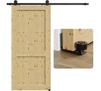 Sistema de puertas correderas completamente ensamblado para una altura de 168 cm, con guías de suelo ajustables