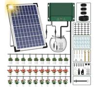 Sistema de riego automático con energía solar - Pantalla LED - Alimentación USB - Sistema automático de suministro de agua