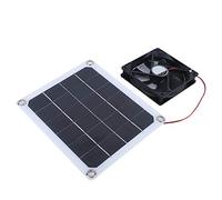 Sistema de ventilador de ático con energía solar, potente ventilador de ventilación y conjunto de paneles solares de 10 W para ventilación de refrigeración de invernadero, ático, hastial y almacén