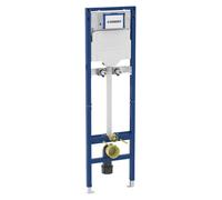 Sistema Geberit Duofix para lavabos con rebosadero y conexión para inodoro, de 175 cm, con sistema de descarga oculto Sigma de 12 cm