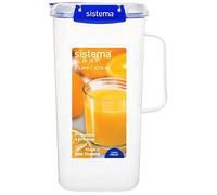 Sistema KLIP IT PLUS jarra para zumos | Jarra de plástico de 2 litros a prueba de fugas para agua, zumo y mucho más | Sin BPA