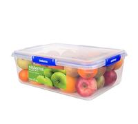 Sistema KLIP IT PLUS recipiente rectangular para guardar alimentos | 7,5 l | Fiambrera con tapa para alimentos hermética, apilable y apta para el frigorífico y el congelador | Sin BPA