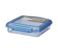 Sistema Ocean Bound - Caja de plástico para sándwiches, contenedor de almacenamiento de alimentos de 450 ml, sin BPA, fabricada con plástico reciclado, verde azulado o azul (no seleccionable)
