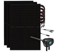 Sistema solar paneles solares varilla calefactora agua caliente solución comp...