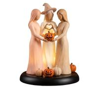 Sister Figurines Resin with LED Lights Spooky Abstract Art Halloween Decor