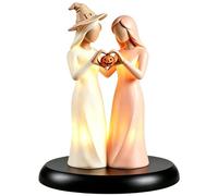 Sisters Statue, Halloween Table Ornament, Light Up Keepsake Decoration,