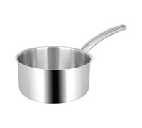 Sitram 714150 BACCHUS PRO - Cazo de acero inoxidable (18 cm, diámetro de 18 cm, incluye inducción, mango ergonómico termoresistente, fondo de triple espesor