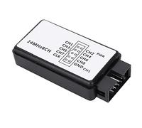 SIXRUN Analizador Lógico USB, Analizador Lógico de 8 Canales 24MHz con Cable USB con Ferrita EMI, UART IIC SPI para Depuración FPGA SCM