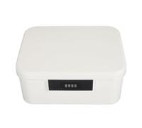 SIXRUN Caja de Seguridad, Baúl de Almacenamiento con Cerradura de Capacidad de 9L para Archivos, Organizador de Documentos, Caja de Bloqueo de Almacenamiento con Contraseña de Doble