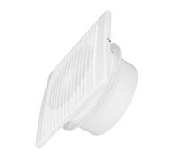 SIXRUN Extractor de Aire Montado en la Pared, Ventilador de Ventilación de 7 Aspas con Válvula de Retención IPX2 Resistente Al Agua para Cocina y Baño (4 pulgadas (102 mm de diámetro interior, 3,8 mm)
