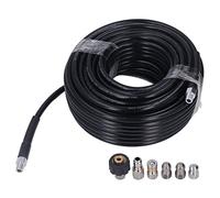 SIXRUN Kit de Chorro de Alcantarillado para Lavadora a Presión, Manguera Limpiadora de Drenaje de Alta Presión de 100 Pies para Uso Doméstico, ABS y Metal, 5800PSI