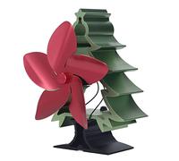 SIXRUN Ventilador de Estufa de Calor, Diseño Termoeléctrico de Velocidad Ajustable de 5 Aspas para Estufas de Leña