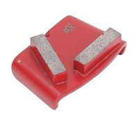 SIXRUN Zapatos de Pulido de Diamante de Grano 30, Bloque de Pulido en Forma de Abanico de 2 Dientes Largos para de Pisos de Concreto