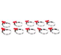 SIXTOL MECHANIC CONNECT 32-44 mm | Abrazaderas para manguera con mango de mariposa | 10 piezas | acero inoxidable | montaje sin herramientas | para conexiones de manguera grandes