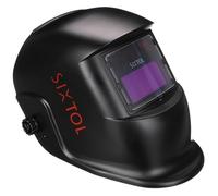 SIXTOL WELDING MASK 1 | Solar Auto Oscurecimiento Casco de Soldadura | Máscara de Soldadura | Función de lijado | Amplia Sombra 4/9-13 Casco de Soldadura para TIG MIG ARC | Negro