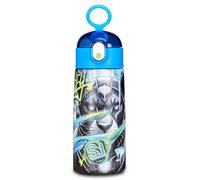 SJ GANG STYLE JAM GANG Botella térmica, multicolor, 460 ml, acero inoxidable, libre de BPA, estanca, mantenimiento de temperatura caliente 12h reddo 24h, reutilizable, niño, niño, escuela, deporte