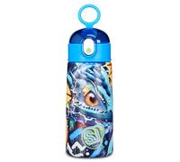 SJ GANG STYLE JAM GANG Botella térmica, multicolor, 460 ml, acero inoxidable, libre de BPA, estanca, mantenimiento de temperatura caliente 12h reddo 24h, reutilizable, niño, niño, escuela, deporte