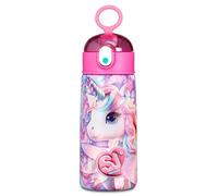 SJ GANG STYLE JAM GANG Botella térmica, multicolor, 500 ml, acero inoxidable, libre de BPA, estanca, mantenimiento de temperatura caliente 12h reddo 24h, reutilizable, niña, escuela, deporte