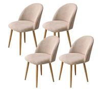 SJMDMZD Fundas Sillas de Comedor con Respaldo Curvo, Pack 1/2/4 Funda para Silla Redonda A Cuadros, Funda para Sillas Elástica, Cubre Funda Protectora Sillas Lavables para Salón Oficina H 4 Pieces