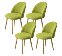SJMDMZD Fundas Sillas de Comedor con Respaldo Curvo, Pack 1/2/4 Funda para Silla Redonda A Cuadros, Funda para Sillas Elástica, Cubre Funda Protectora Sillas Lavables para Salón Oficina F 4 Pieces