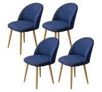 SJMDMZD Fundas Sillas de Comedor con Respaldo Curvo, Pack 1/2/4 Funda para Silla Redonda A Cuadros, Funda para Sillas Elástica, Cubre Funda Protectora Sillas Lavables para Salón Oficina E 4 Pieces