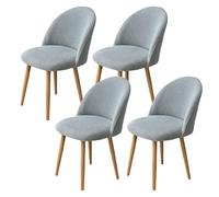 SJMDMZD Fundas Sillas de Comedor con Respaldo Curvo, Pack 1/2/4 Funda para Silla Redonda A Cuadros, Funda para Sillas Elástica, Cubre Funda Protectora Sillas Lavables para Salón Oficina B 4 Pieces