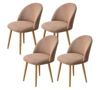 SJMDMZD Fundas Sillas de Comedor con Respaldo Curvo, Pack 1/2/4 Funda para Silla Redonda A Cuadros, Funda para Sillas Elástica, Cubre Funda Protectora Sillas Lavables para Salón Oficina I 4 Pieces