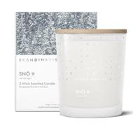 Skandinavisk SNÖ Vela perfumada "Snow" con 2 mechas, edición especial, notas de aroma: bosques congelados y bayas esmeriladas, The Sharp Breath of Subzero Skies, fórmula vegana, 350 g