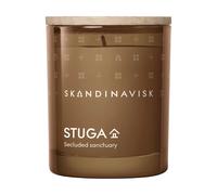 Skandinavisk STUGA 'Hütte' Mini vela perfumada de corteza de abedul y musgo de bosque, nuez moscada e incienso, fórmula vegana, 65 g