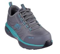 Skechers Arch Fit Sr EbinalFire y botas de seguridad para mujer, Tela sintética gris aguamarina, 41 EU
